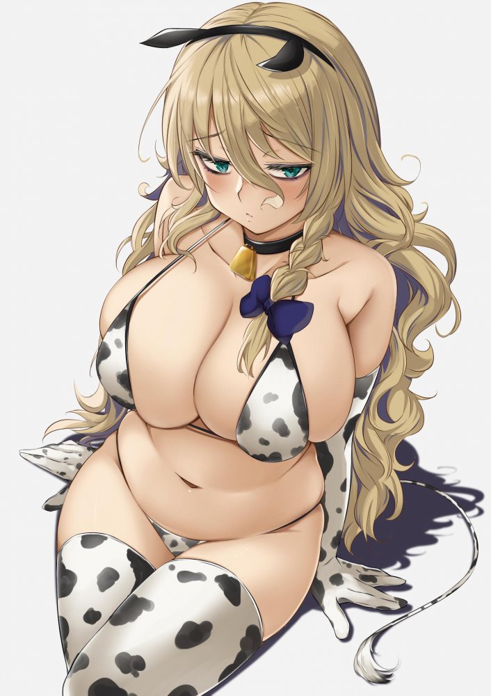 【画像】日本人特有の丑年だからエッチな牛柄ビキニの女の子描けという精神ｗ【二次】